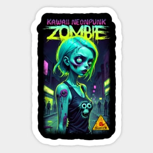 Kawaii Neonpunk Zombie 02 Sticker